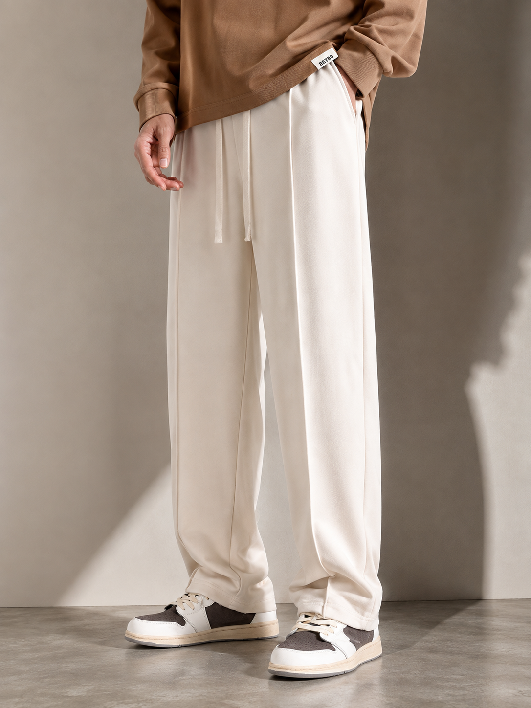 GRECIILOOKS Men's Lycra Cargo Track Pants – Loose Fit Joggers for Men | Korean Style Travel & Lounge Wear with Pockets