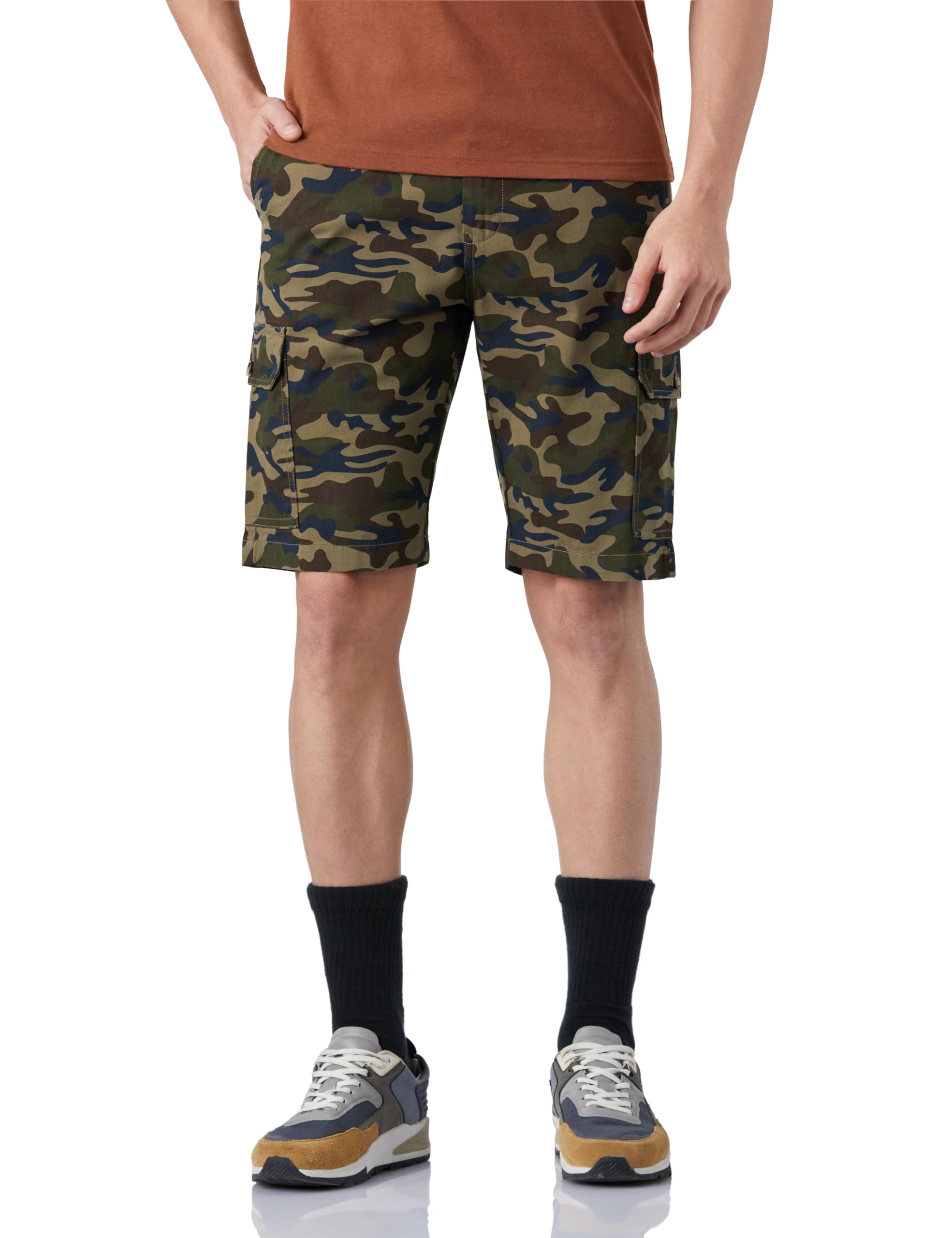 Amazon Brand - Symbol Men's Cotton Cargo Regular Fit Shorts