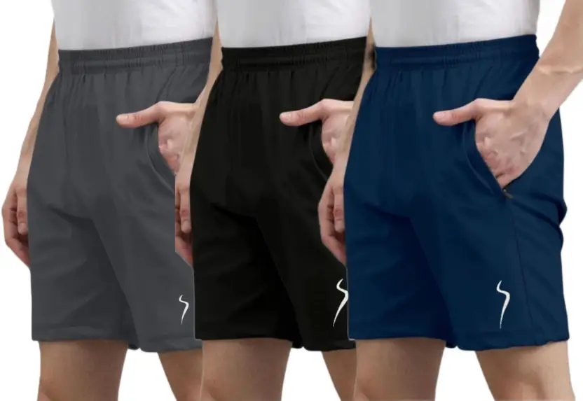 HouseOfCommon Solid Men Reversible Multicolor Sports Shorts