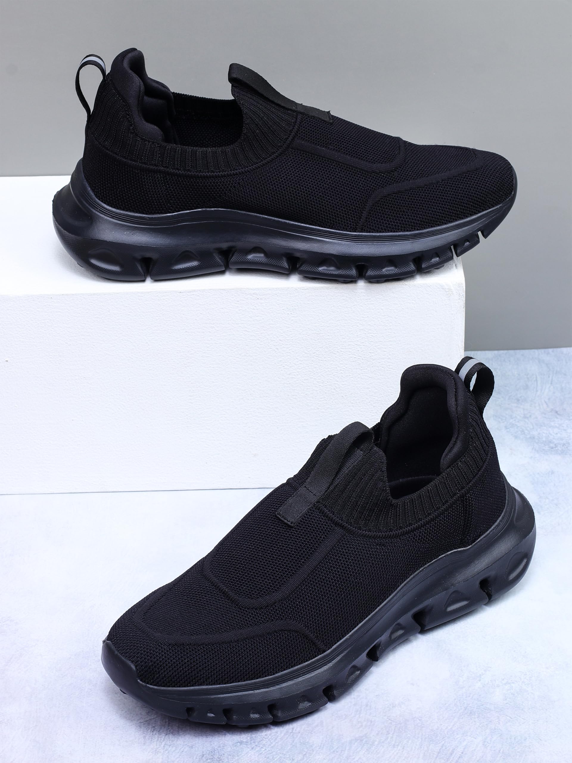 ATHCO Mens Drift Memory Foam Comfort Running/Walking/Gym Shoes (Slip-On) thumbnail 2