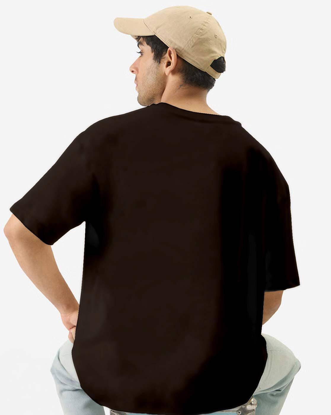Men Graphic Print Oversized Fit Round-Neck T-Shirt thumbnail 2