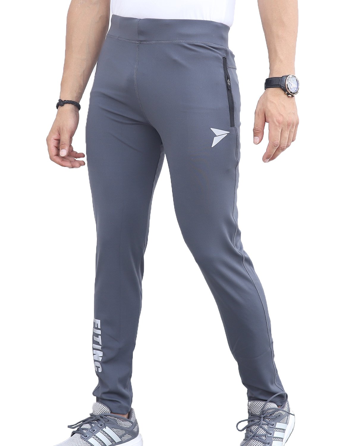 Men's Gym & Yoga Wear Stretchable Trackpant with Two Zipper Pockets thumbnail 2