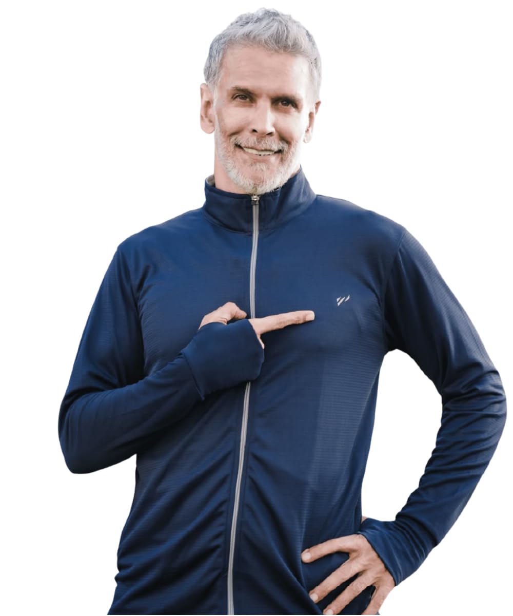 Sunscreen Jacket with UV Protection UPF 50+, Breathable Lightweight Jacket for Men