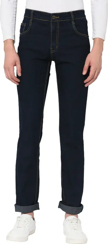 Regular Men Dark Blue Jeans